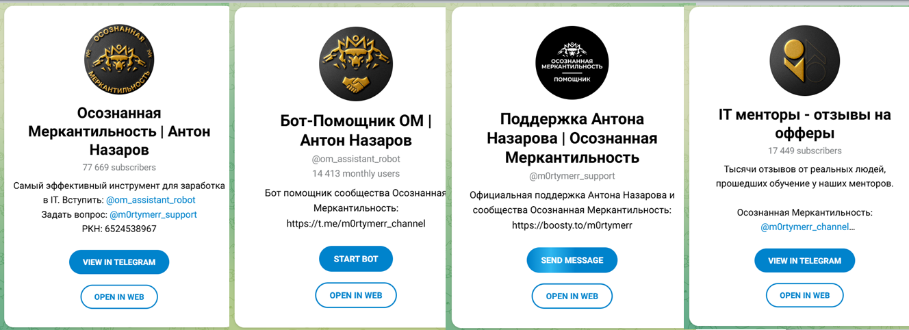 осознанная меркантильность отзывы о менторах