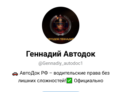 автодок геннадий рф в у официально