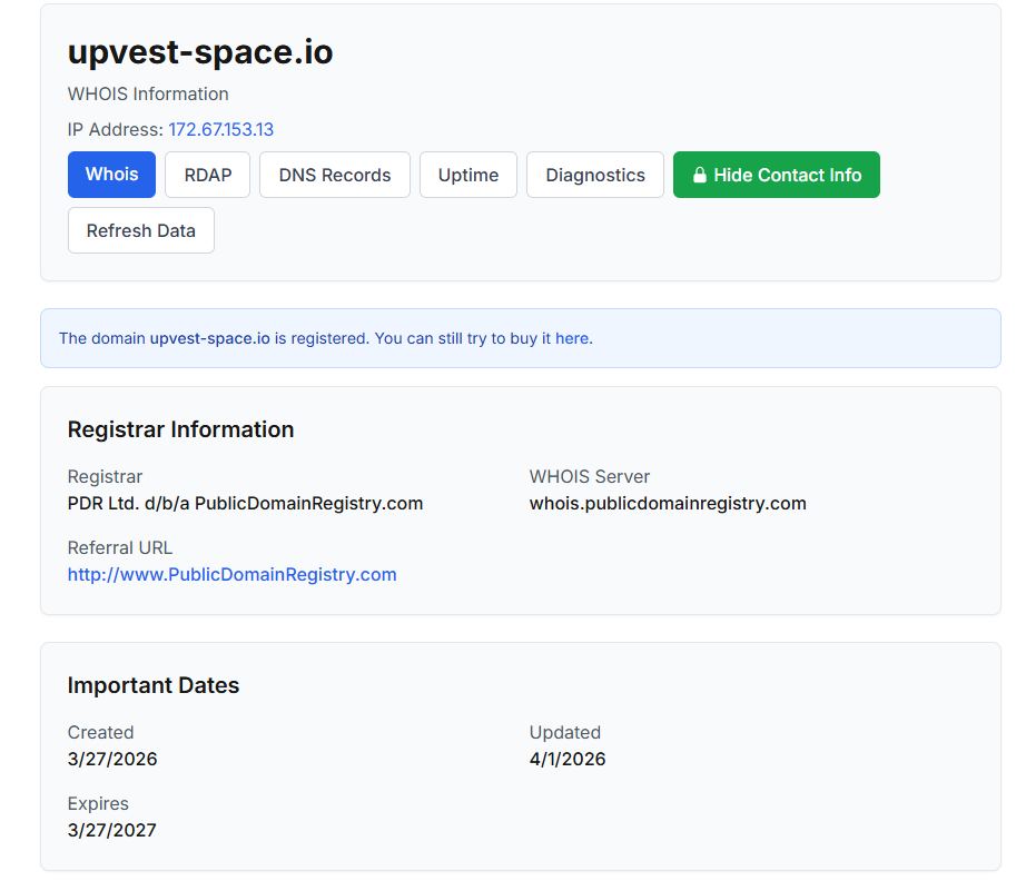 upvest space io отзывы