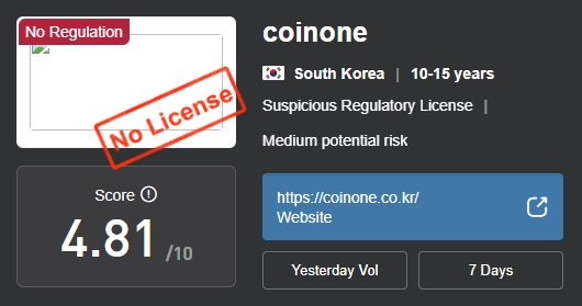 coinone kr скам