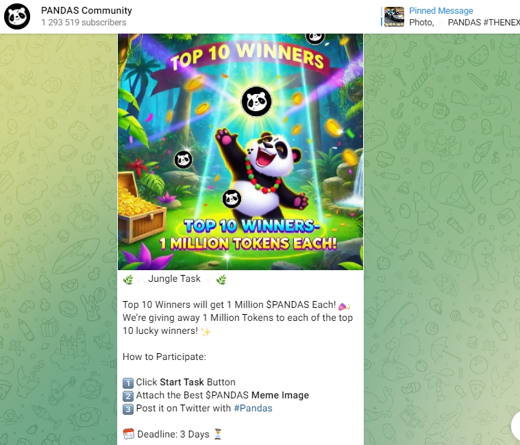 pandas house bot тапалка чей проект