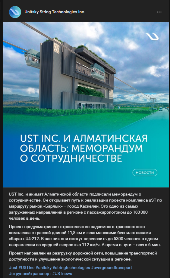 unitsky string technologies отзывы