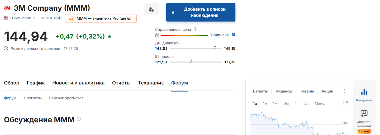 3m company биржа отзывы