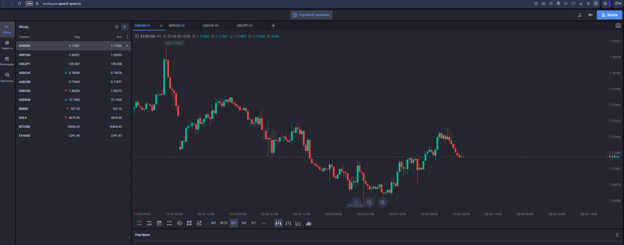upvest space io