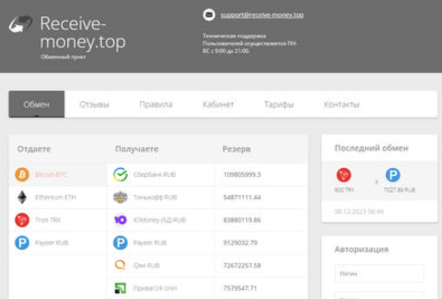 receive money top отзывы о сайте