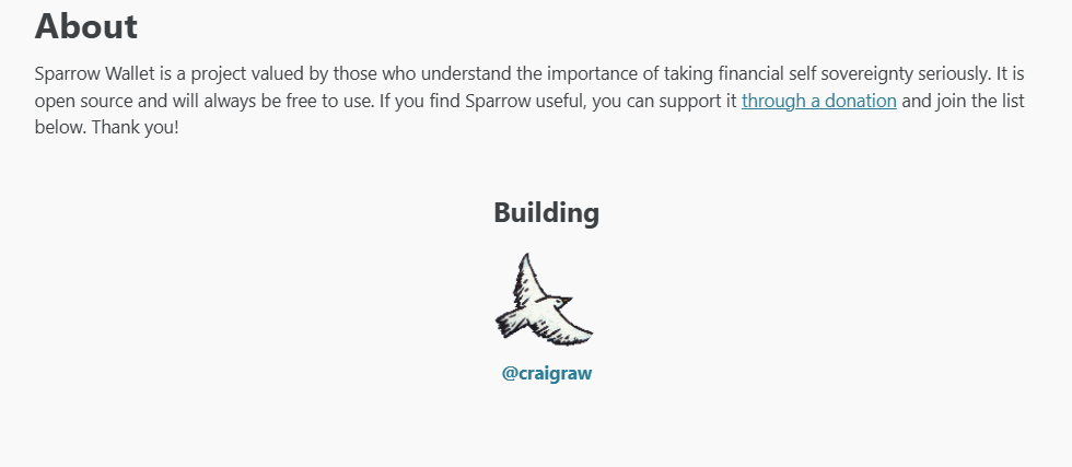 sparrow wallet